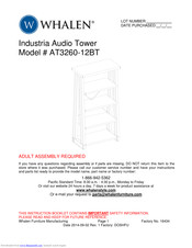 Whalen Industrial Audio Tower Instruction Manual