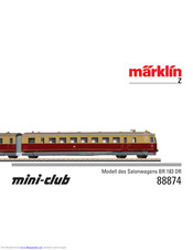 Marklin mini-club BR 183 DR Manual