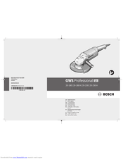 Bosch GWS 24-180 Original Instructions Manual