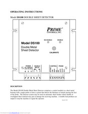Prime DS100 Operating Instructions Manual