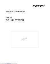 Neon HFX-50 Instruction Manual