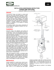 Hubbell EUCLID Installation & Maintenance Instructions