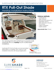 SureShade RTX Installation Instructions Manual
