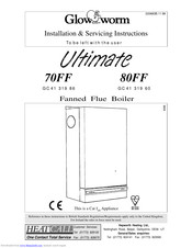 Glowworm Ultimate  80FF Installation & Servicing Instructions Manual