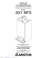 Ariston 20/1 MFS Installation And Servicing Instructions