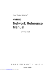 Home Wireless Networks HWN500 Reference Manual