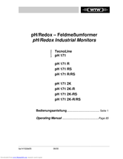 wtw pH 171 2K Operating Manual