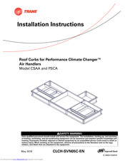 trane CSAA Installation Instructions Manual