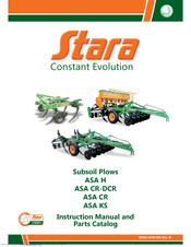 Stara ASA CR-DCR Instruction Manual And Parts Catalog