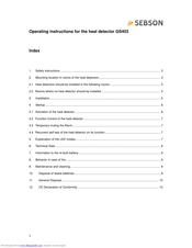 Sebson GS403 Operating Instructions Manual