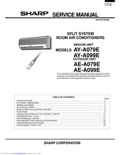 Sharp AY-A099E Service Manual