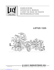 LELY LOTUS 1325 Operator's Manual