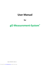 greenTEG gO Measurement-System User Manual