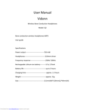 Vidonn Q2 User Manual