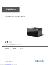 Cedes TOF/Start Installation And Operation Manual