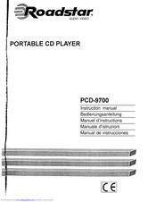 Roadstar PCD-9700 Instruction Manual
