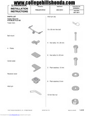 Honda 08L92-TLA-100 Installation Instructions Manual