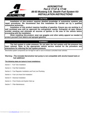aeromotive 17147 Installation Instructions Manual