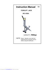 SilverStone HFJ-700A Instruction Manual