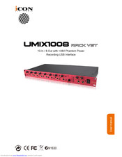 ICON Umix1008Rack-VST User Manual