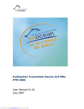 EnOcean PTM 200C User Manual