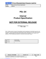 VTech PDL GX Manual