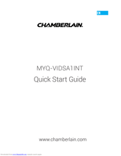 Chamberlain MYQ-VIDSA1INT Quick Start Manual