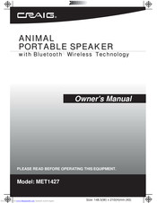 Craig MET1427 Owner's Manual