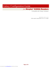 Sagem Morpho SIGMA Configuration Manual