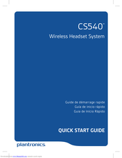 cs540 plantronics manual manualslib