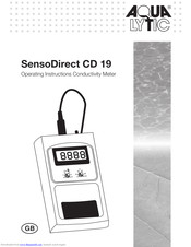 Aqualytic SensoDirect CD 19 Operating Instructions Manual