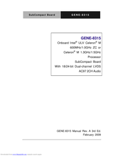 Aaeon GENE-8315 User Manual