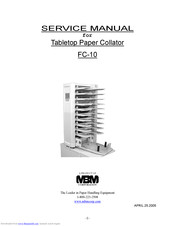 MBM FC-10 Service Manual