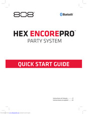 808 HEX ENCOREPRO Quick Start Manual