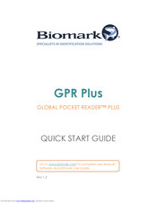Biomark GLOBAL POCKET READER PLUS Quick Start Manual