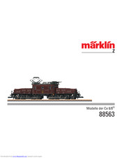 Marklin Ce 6/8 III Krokodil Series Manual