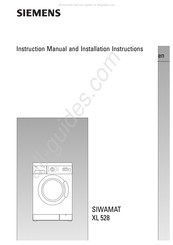 Siemens SIWAMAT XL 544 Instruction Manual