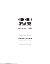 SHINOLA Bookshelf Speakers Safety Instructions
