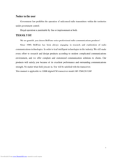 BelFone BF-TM8250 Manual
