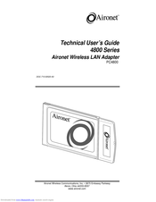 Aironet PC4800 Technical User Manual