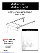 Pace Edwards UltraGroove Metal Installation Instructions Manual