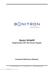 bonitron M3645P Reference Manual