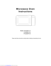 Guangdong Galanz P70J20AL-V2 Instructions Manual