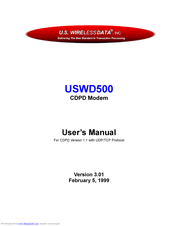 U.S. Wireless Data USWD500 User Manual