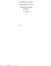 Sound Quest U56 Series Manual
