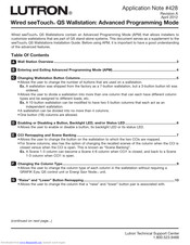 Lutron Electronics seeTouch QS Application Note