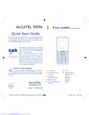 Alcatel 1009A Quick Start Manual