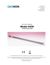 Geokon 4430 Instruction Manual