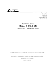 Geokon 3810 Installation Manual