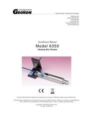 Geokon 6350 Installation Manual